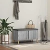 Koridoriaus suolas su pagalve Pilka Sonoma 80 x 38 x 46 cm
