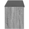 Koridoriaus suolas su pagalve Pilka Sonoma 103 x 38 x 45 cm