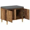 Koridoriaus suolas su pagalve Senas medis 60 x 38 x 46 cm