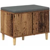 Koridoriaus suolas su pagalve Senas medis 60 x 38 x 46 cm