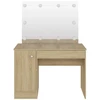 Kosmetinis staliukas su LED, ąžuolo, 110x55x145cm, MDF
