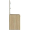 Kosmetinis staliukas su LED, ąžuolo, 110x55x145cm, MDF