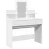 Kosmetinis staliukas su LED, baltos spalvos, 100x40x130cm