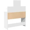 Kosmetinis staliukas su LED, baltos spalvos, 100x40x130cm