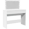 Kosmetinis staliukas su LED, baltos spalvos, 100x40x120cm
