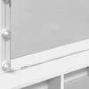Kosmetinis staliukas su LED, baltos spalvos, 80x41x134,5cm