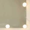 Kosmetinis staliukas su LED, betono pilkas, 100x40x130cm