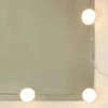 Kosmetinis staliukas su LED, dūminio ąžuolo, 100x40x120cm
