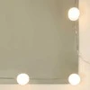 Kosmetinis staliukas su LED, dūminio ąžuolo, 100x40x130cm