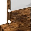 Kosmetinis staliukas su LED, dūminio ąžuolo, 100x40x120cm