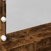 Kosmetinis staliukas su LED, dūminio ąžuolo, 80x41x134,5cm