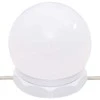 Kosmetinis staliukas su LED, pilkas, 90x50x132,5cm, mediena