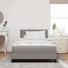 Kiemas lova su LED juostelėmis Tortora 120 x 190 cm audinys