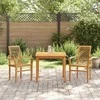 Valgomasis krėslas 2 pcs Ruda 62 x 55 x 94 cm Kieto teka medžio