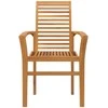 Valgomasis krėslas 4 pcs Ruda 62 x 55 x 94 cm Kieto teka medžio