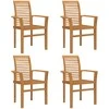 Valgomasis krėslas 4 pcs Ruda 62 x 55 x 94 cm Kieto teka medžio