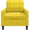 Sofa Krėslas, geltonos spalvos, 60cm, aksomas