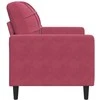 Sofa Krėslas, raudonojo vyno spalvos, 60cm, aksomas