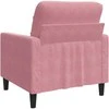 Sofa Krėslas, rožinės spalvos, 60cm, aksomas