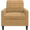 Sofa Krėslas, rudos spalvos, 60cm, aksomas