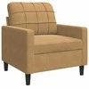 Sofa Krėslas, rudos spalvos, 60cm, aksomas
