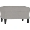 Sofa Krėslas su pakoja, šviesiai pilkos spalvos, 60cm, audinys