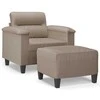 Sofa Krėslas su pakoja, taupe spalvos, 60cm, mikropluošto audinys