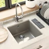 Kriauklė 80% Kvarcas ir 20% Derva 430 x 460 mm Pilka