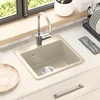 Kriauklė 80% Kvarcas ir 20% Derva 470 x 440 mm Smėlio