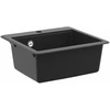 Kriauklė 80% Kvarcas ir 20% Derva 470 x 440 mm Juoda