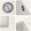 Kriauklė Balta 560 x 460 mm 80% Kvarcas ir 20% Derva