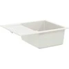 Kriauklė Balta 620 x 500 mm 80% Kvarcas ir 20% Derva
