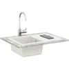 Kriauklė Balta 670 x 460 mm 80% Kvarcas ir 20% Derva