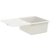 Kriauklė Balta 670 x 460 mm 80% Kvarcas ir 20% Derva