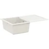 Kriauklė Balta 780 x 500 mm 80% Kvarcas ir 20% Derva