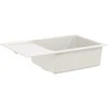 Kriauklė Balta 780 x 500 mm 80% Kvarcas ir 20% Derva