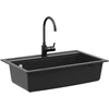 Kriauklė Granitas 795 x 505 mm Juoda