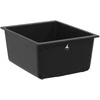Kriauklė Juoda 370 x 460 mm 80% Kvarcas ir 20% Derva