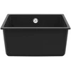 Kriauklė Juoda 430 x 460 mm 80% Kvarcas ir 20% Derva