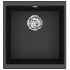 Kriauklė Juoda 430 x 460 mm 80% Kvarcas ir 20% Derva