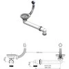Kriauklė 80% Kvarcas ir 20% Derva 530 x 460 mm Juoda