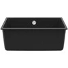 Kriauklė Juoda 530 x 460 mm 80% Kvarcas ir 20% Derva