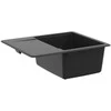Kriauklė Juoda 560 x 460 mm 80% Kvarcas ir 20% Derva