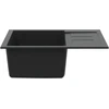 Kriauklė Juoda 620 x 500 mm 80% Kvarcas ir 20% Derva