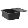 Kriauklė Juoda 620 x 500 mm 80% Kvarcas ir 20% Derva