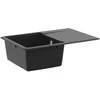 Kriauklė Juoda 670 x 460 mm Granitas