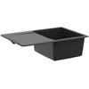 Kriauklė Juoda 670 x 460 mm Granitas