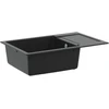 Kriauklė Juoda 780 x 500 mm 80% Kvarcas ir 20% Derva