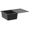Kriauklė Juoda 780 x 500 mm 80% Kvarcas ir 20% Derva