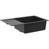 Kriauklė Juoda 780 x 500 mm 80% Kvarcas ir 20% Derva